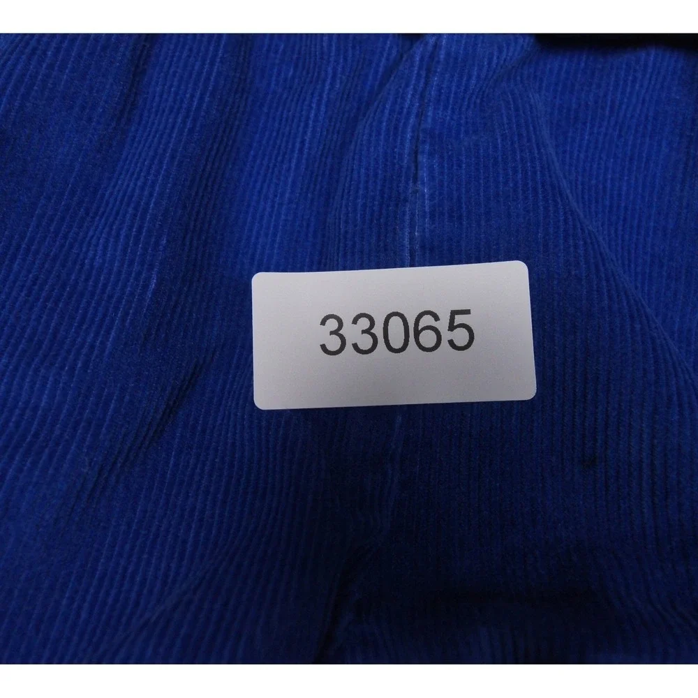 Vintage OshKosh B'gosh Blue Corduroy Footed Overalls Vestbak 3-6 Months USA Made